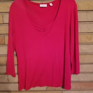 New York & Company Red Top Size LARGE
